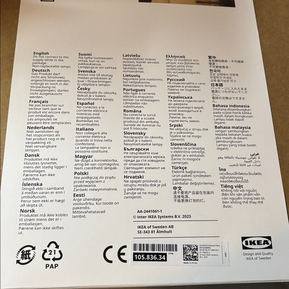 Fröjda Modern IKEA candelabra style light lamp gorgeous table decor new 💡 - Picture 7 of 8